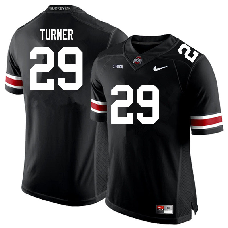 Men #29 Ryan Turner Ohio State Buckeyes College Football Jerseys Sale-Black